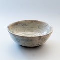 A powdered bowl made by me. 自作の粉引鉢